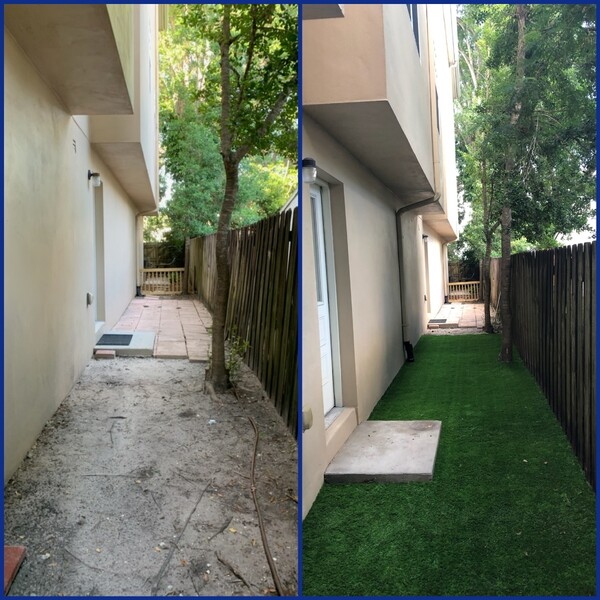 Before & After Synthetic Lawn & Turf Installation in Tampa, FL (1)